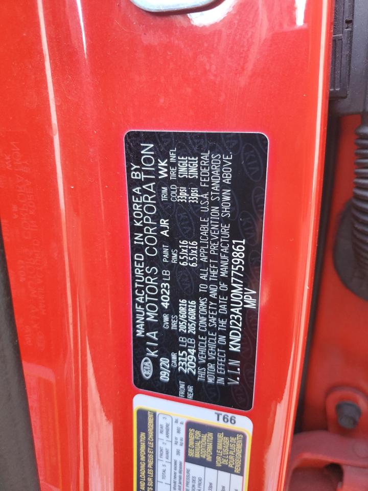 2021 Kia Soul Lx VIN: KNDJ23AU0M7759861 Lot: 80519385