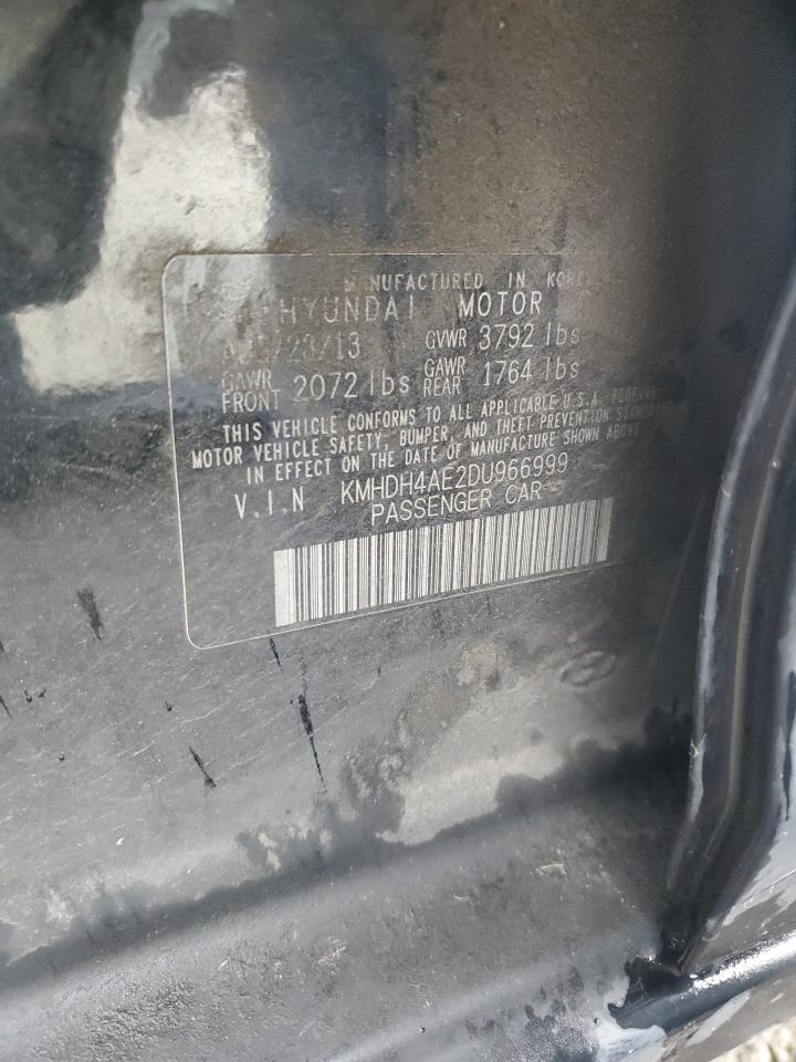 2013 Hyundai Elantra Gls VIN: KMHDH4AE2DU966999 Lot: 84441285