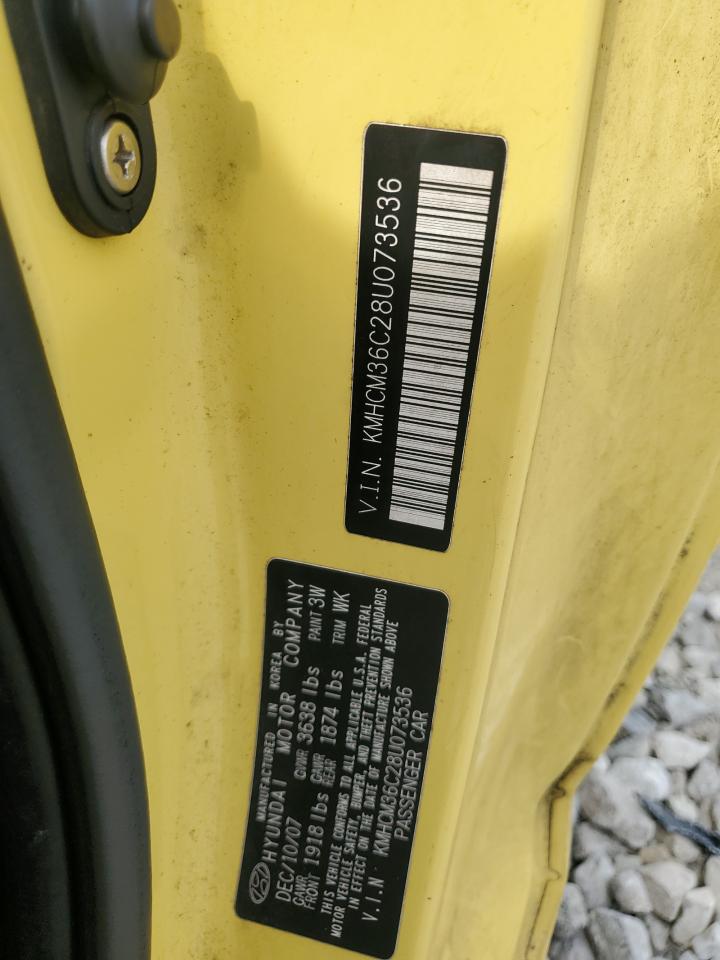 2008 Hyundai Accent Gs VIN: KMHCM36C28U073536 Lot: 81202175