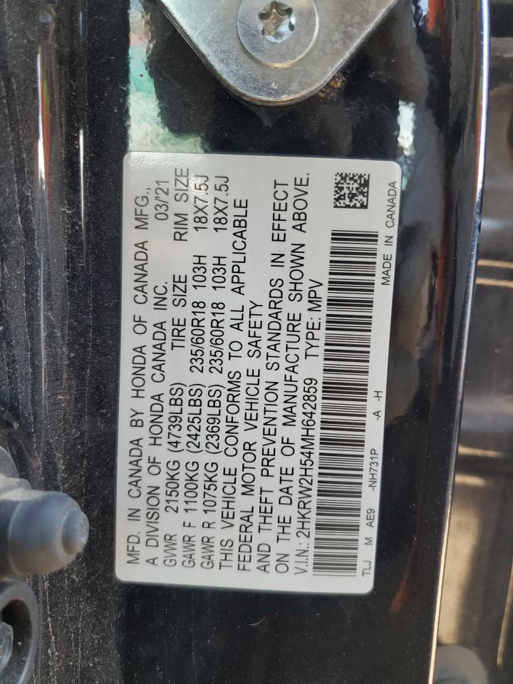 2021 Honda Cr-V Ex VIN: 2HKRW2H54MH642859 Lot: 81815105