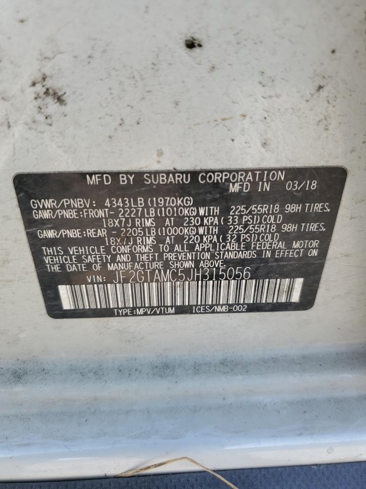 2018 Subaru Crosstrek Limited VIN: JF2GTAMC5JH315056 Lot: 71915045