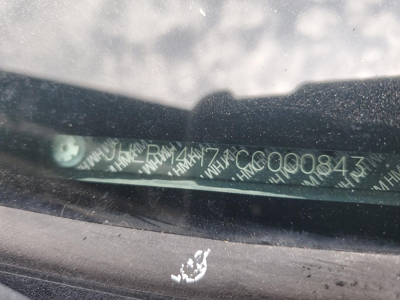 2012 Honda Cr-V Exl VIN: JHLRM4H71CC000843 Lot: 71794255