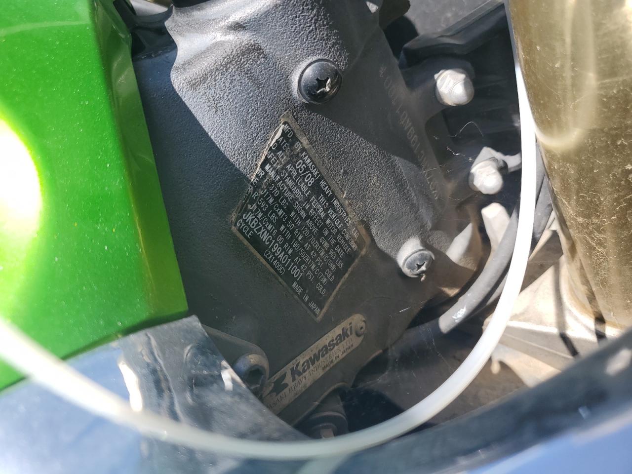 2009 Kawasaki Zx1400 C VIN: JKBZXNC199A011001 Lot: 84232355