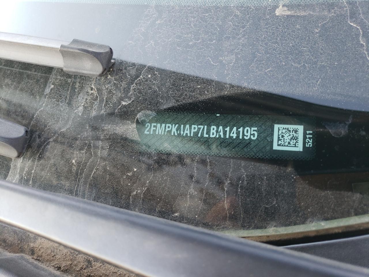 2020 Ford Edge St VIN: 2FMPK4AP7LBA14195 Lot: 80197405