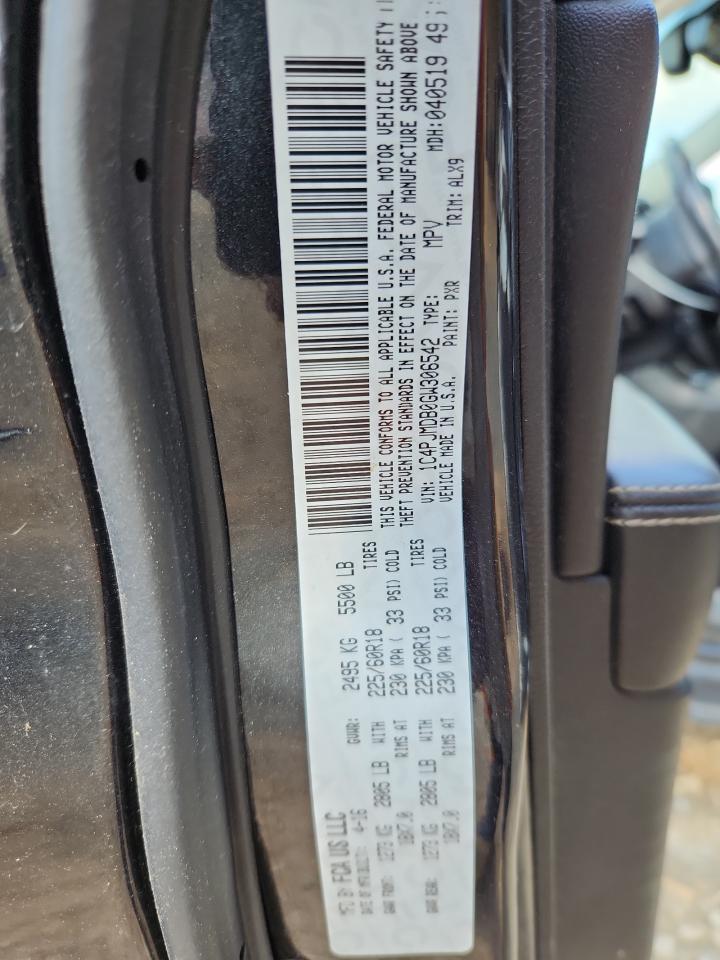 2016 Jeep Cherokee Limited VIN: 1C4PJMDB0GW306542 Lot: 80559835