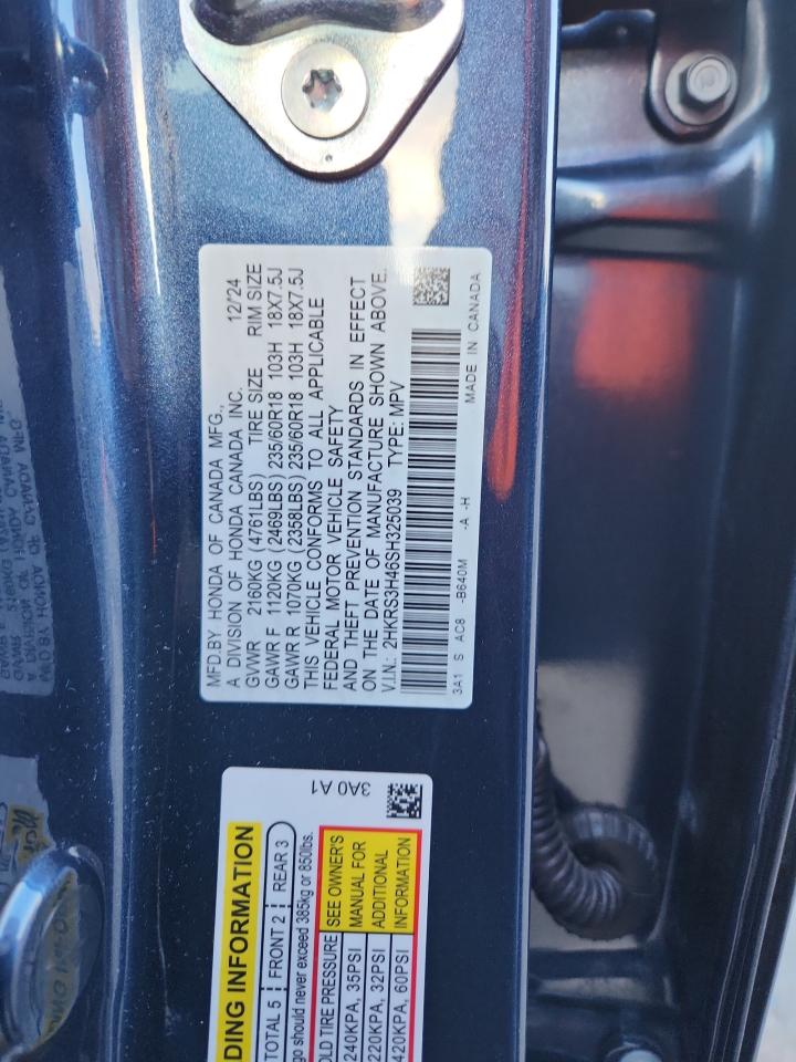 2025 Honda Cr-V Ex VIN: 2HKRS3H46SH325039 Lot: 84564305