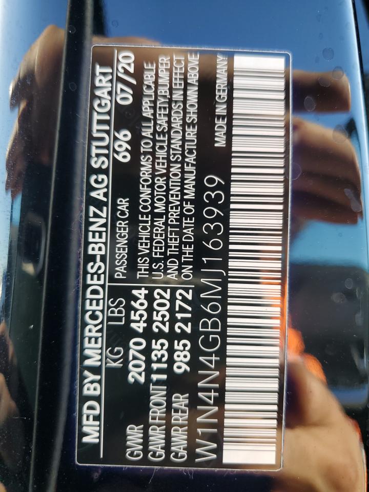 2021 Mercedes-Benz Gla 250 VIN: W1N4N4GB6MJ163939 Lot: 84435715
