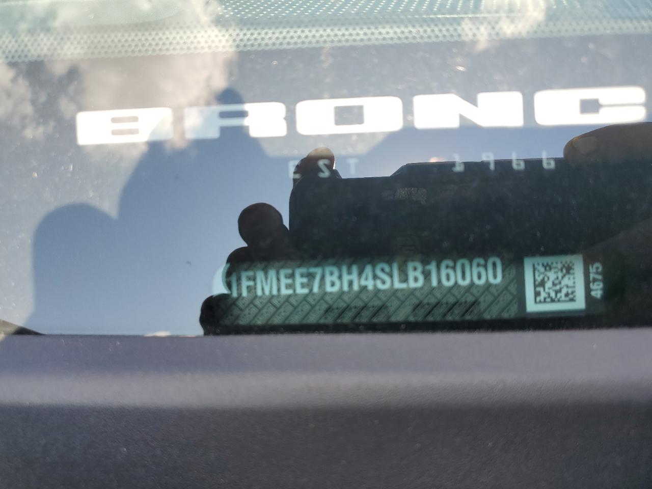 2025 Ford Bronco Big Bend VIN: 1FMEE7BH4SLB16060 Lot: 71974825