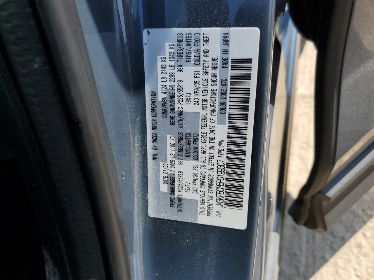 2023 Mazda Cx-5 Preferred VIN: JM3KFBCM5P0199307 Lot: 70869445