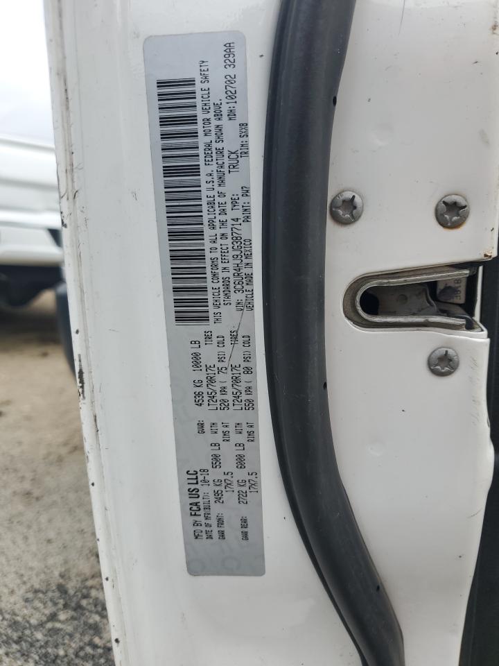2018 Ram 2500 St VIN: 3C6UR4HJ9JG387714 Lot: 84701275