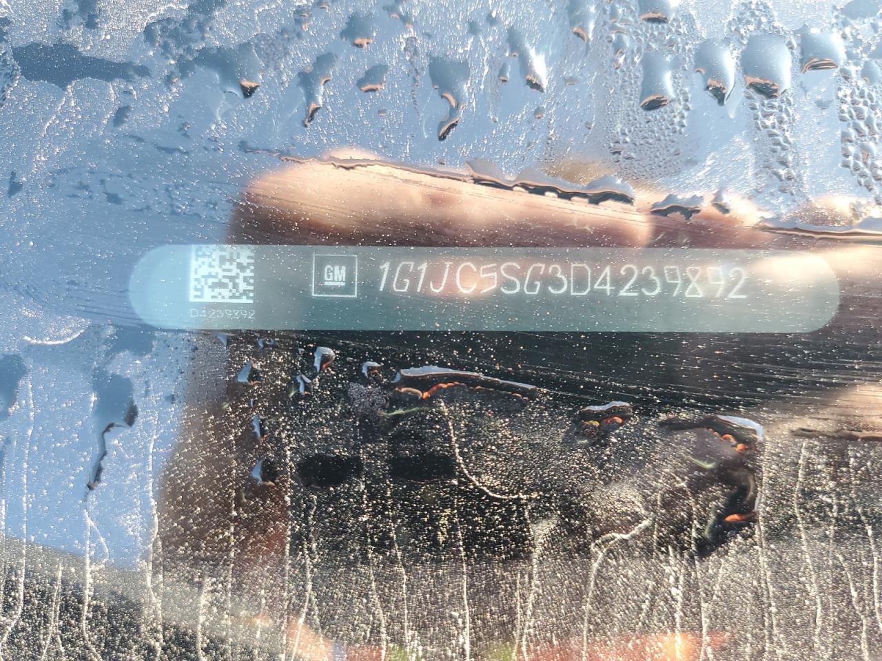 2013 Chevrolet Sonic Lt VIN: 1G1JC5SG3D4239892 Lot: 71954125