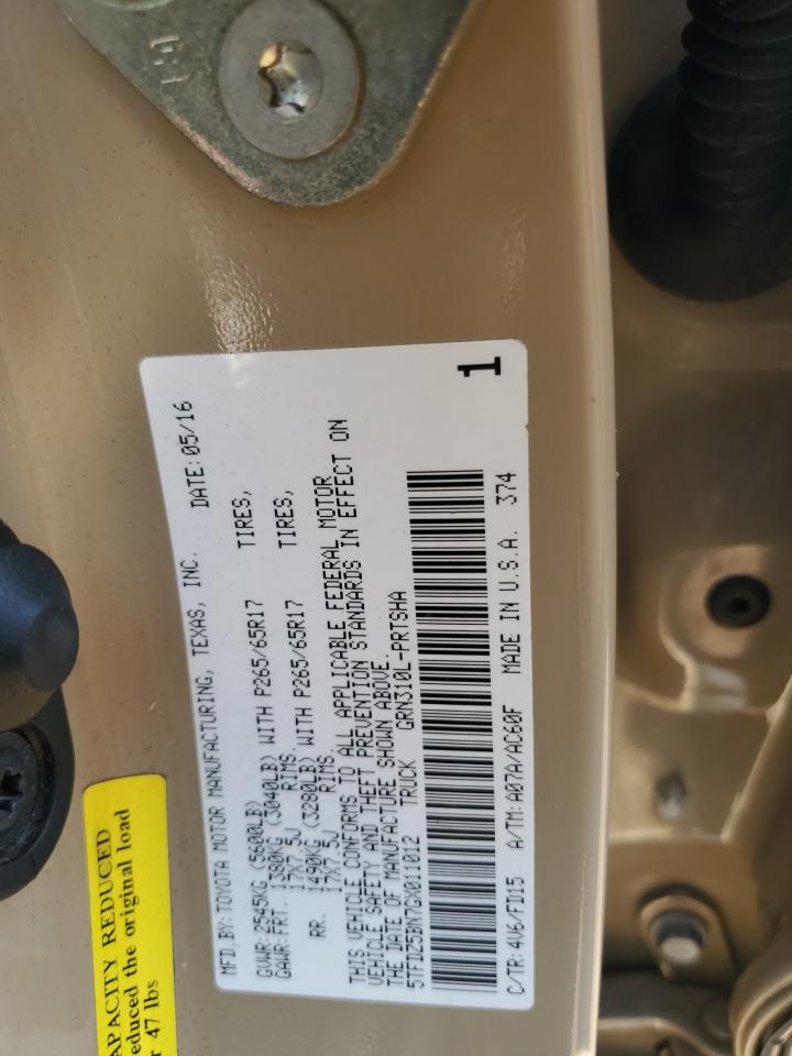 2016 Toyota Tacoma Double Cab VIN: 5TFDZ5BN7GX011012 Lot: 71530145