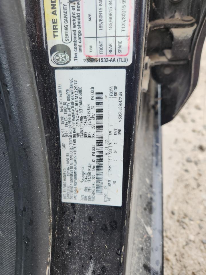 2014 Ford Fiesta S VIN: 3FADP4TJ6EM132912 Lot: 81236695