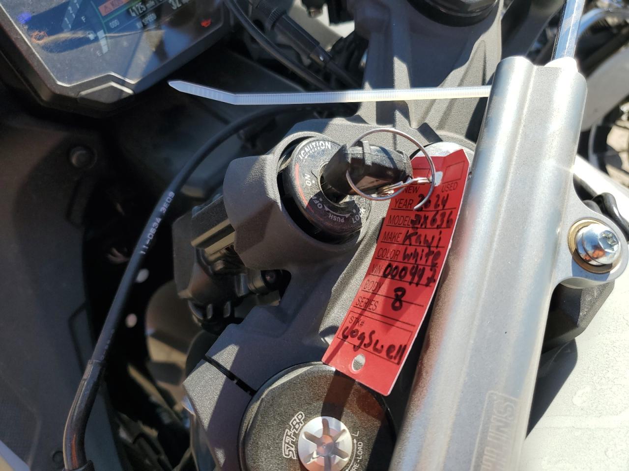 2024 Kawasaki Zx636 K VIN: JKBZXJJ10RA000447 Lot: 80551455