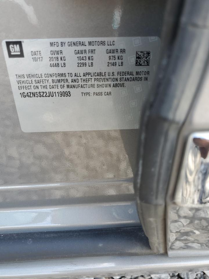 2018 Buick Lacrosse Preferred VIN: 1G4ZN5SZ2JU119093 Lot: 84625315