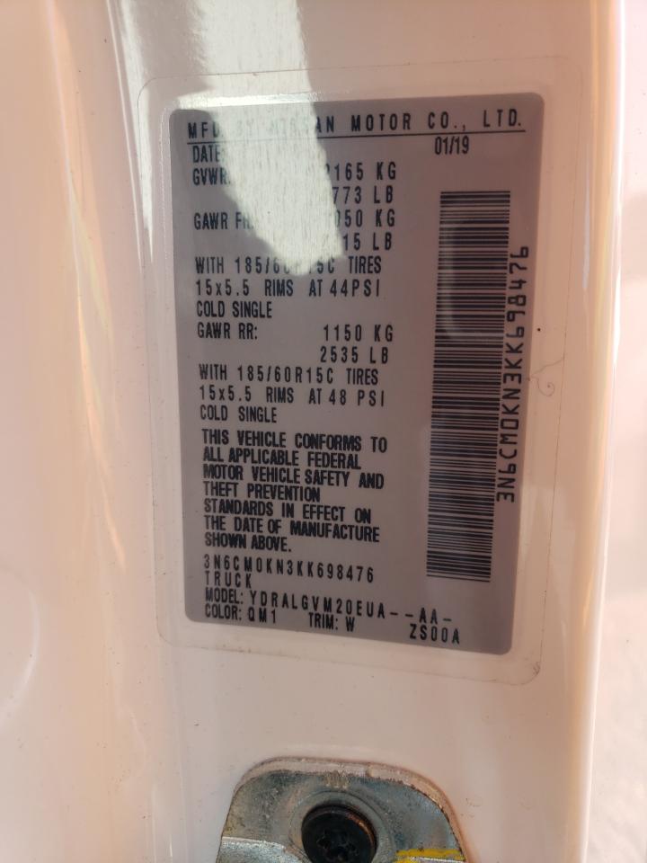 2019 Nissan Nv200 2.5S VIN: 3N6CM0KN3KK698476 Lot: 81013105