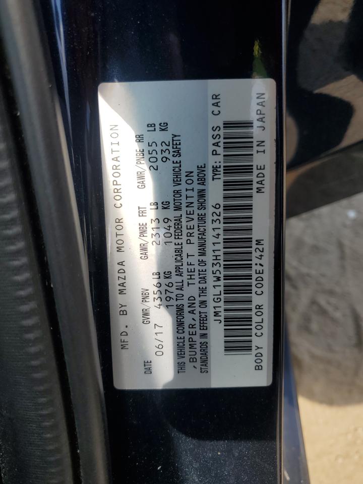 2017 Mazda 6 Grand Touring VIN: JM1GL1W53H1141326 Lot: 71590595