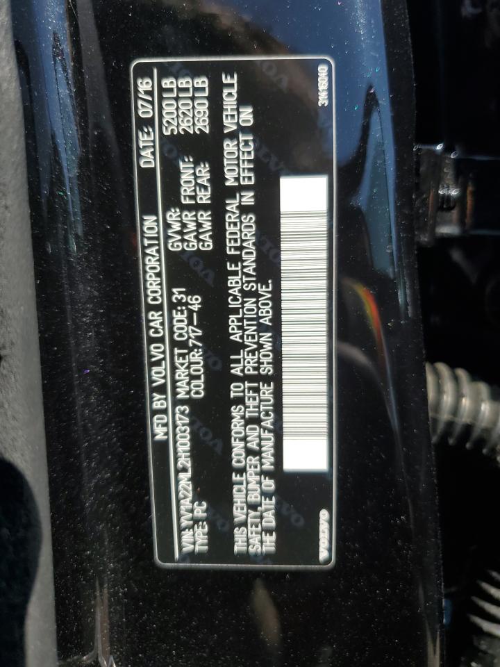 2017 Volvo S90 T6 Inscription VIN: YV1A22ML2H1003173 Lot: 72028345