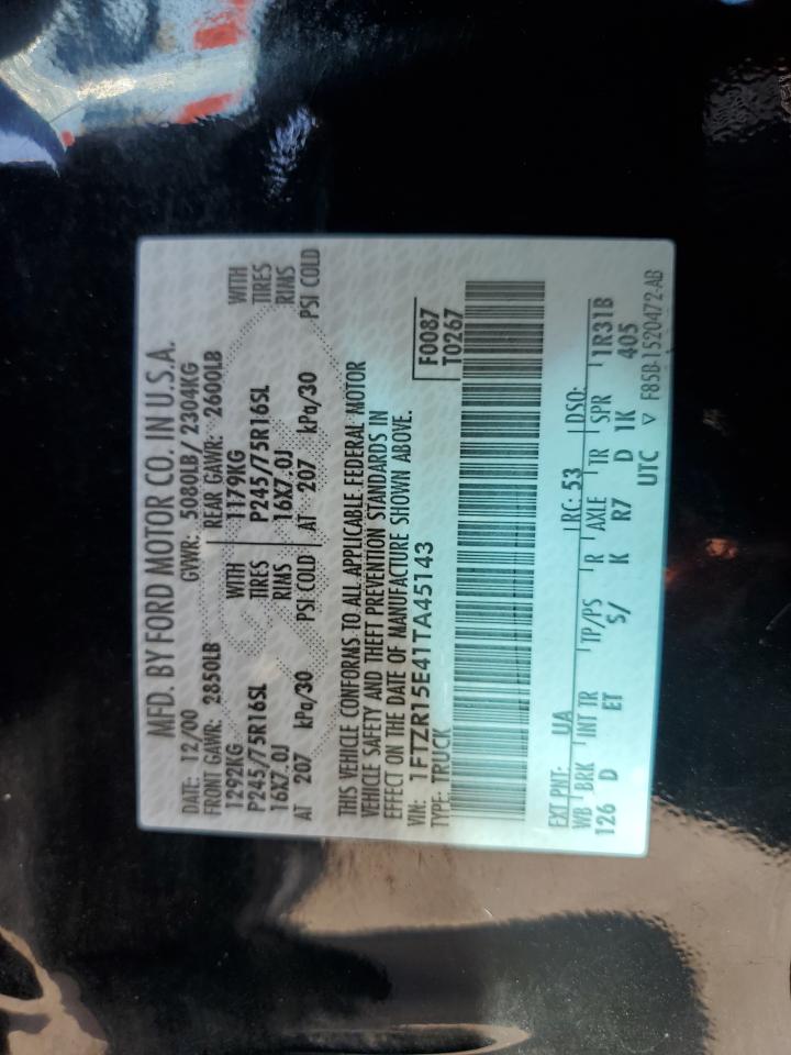 2001 Ford Ranger Super Cab VIN: 1FTZR15E41TA45143 Lot: 81235995