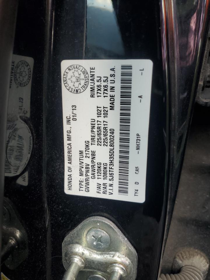 2013 Honda Crosstour Ex VIN: 5J6TF3H35DL800240 Lot: 81017205