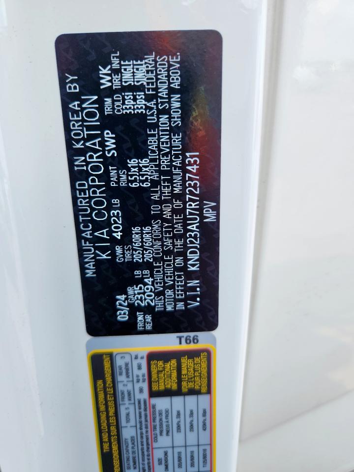 2024 Kia Soul Lx VIN: KNDJ23AU7R7237431 Lot: 80266825