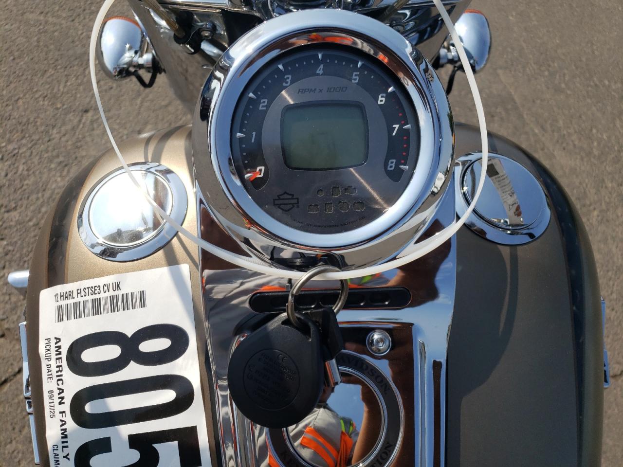 2012 Harley-Davidson Flstse3 Cvo Softail Convertible VIN: 1HD1PY912CB950295 Lot: 80573085