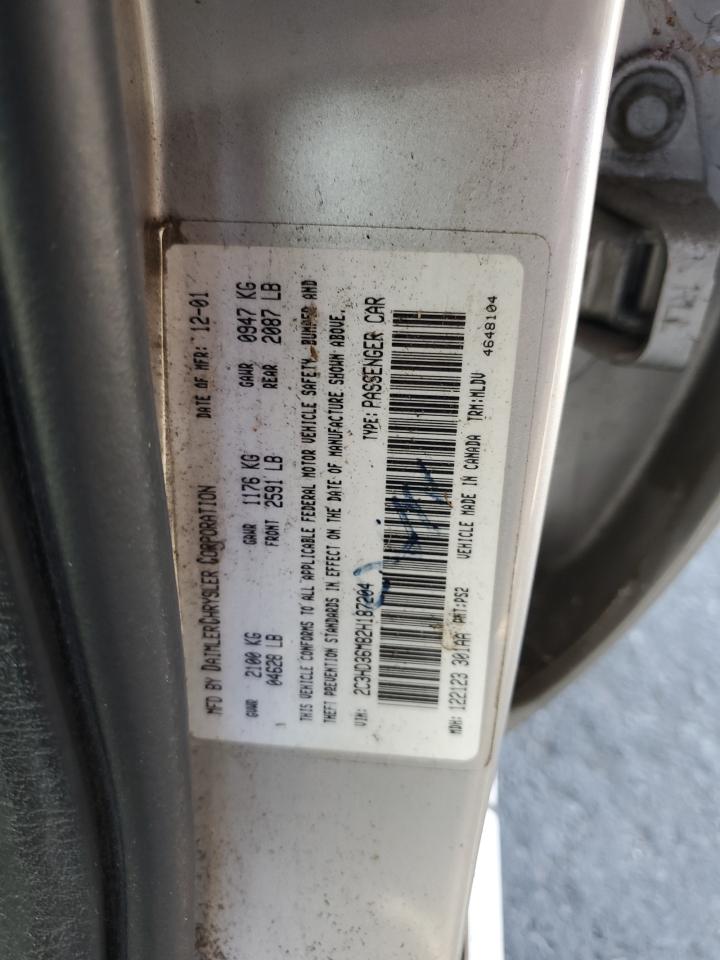 2002 Chrysler Concorde Lxi VIN: 2C3HD36M82H187204 Lot: 80184305