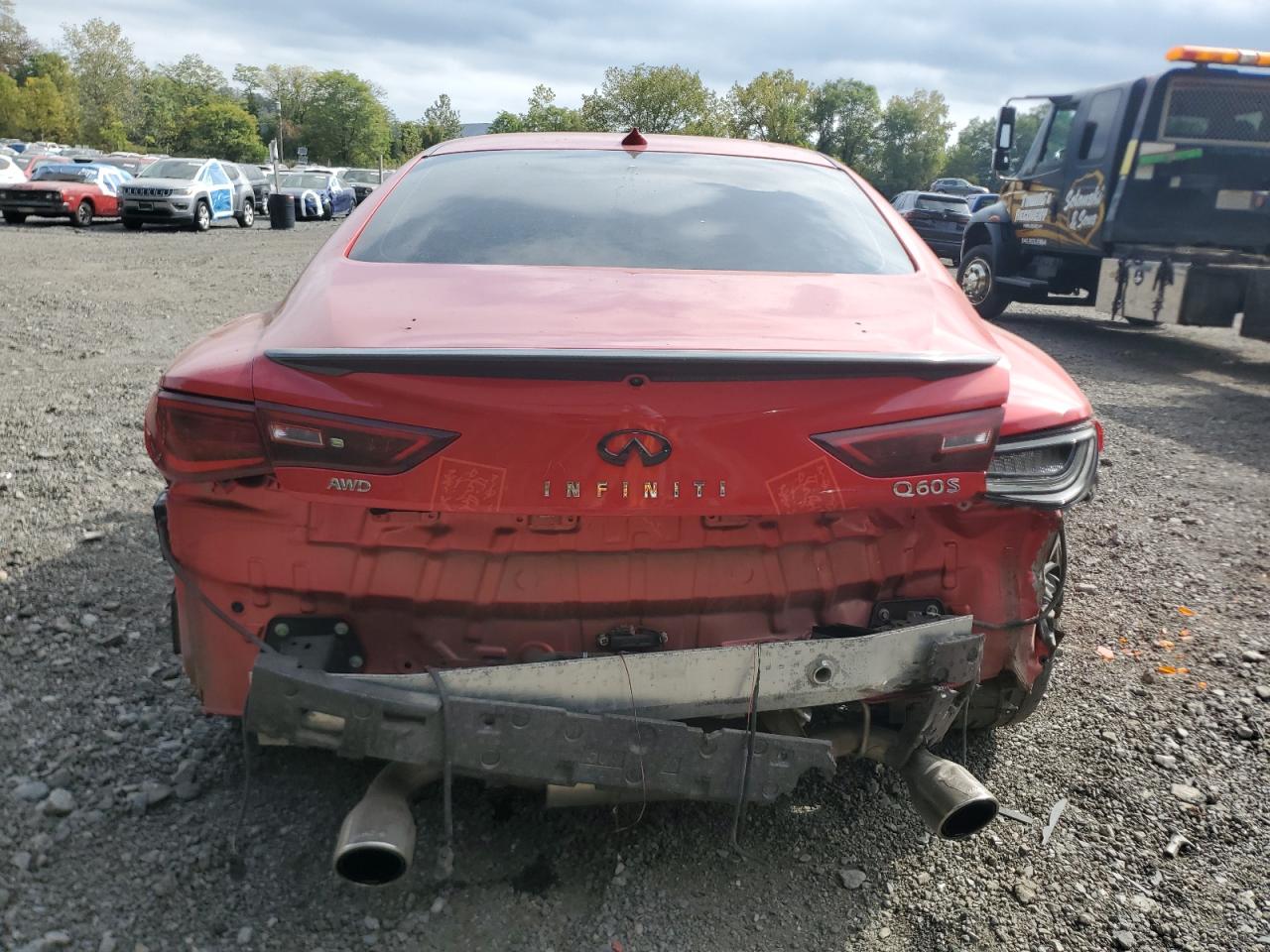2019 Infiniti Q60 Red Sport 400 VIN: JN1FV7ELXKM440863 Lot: 80817545