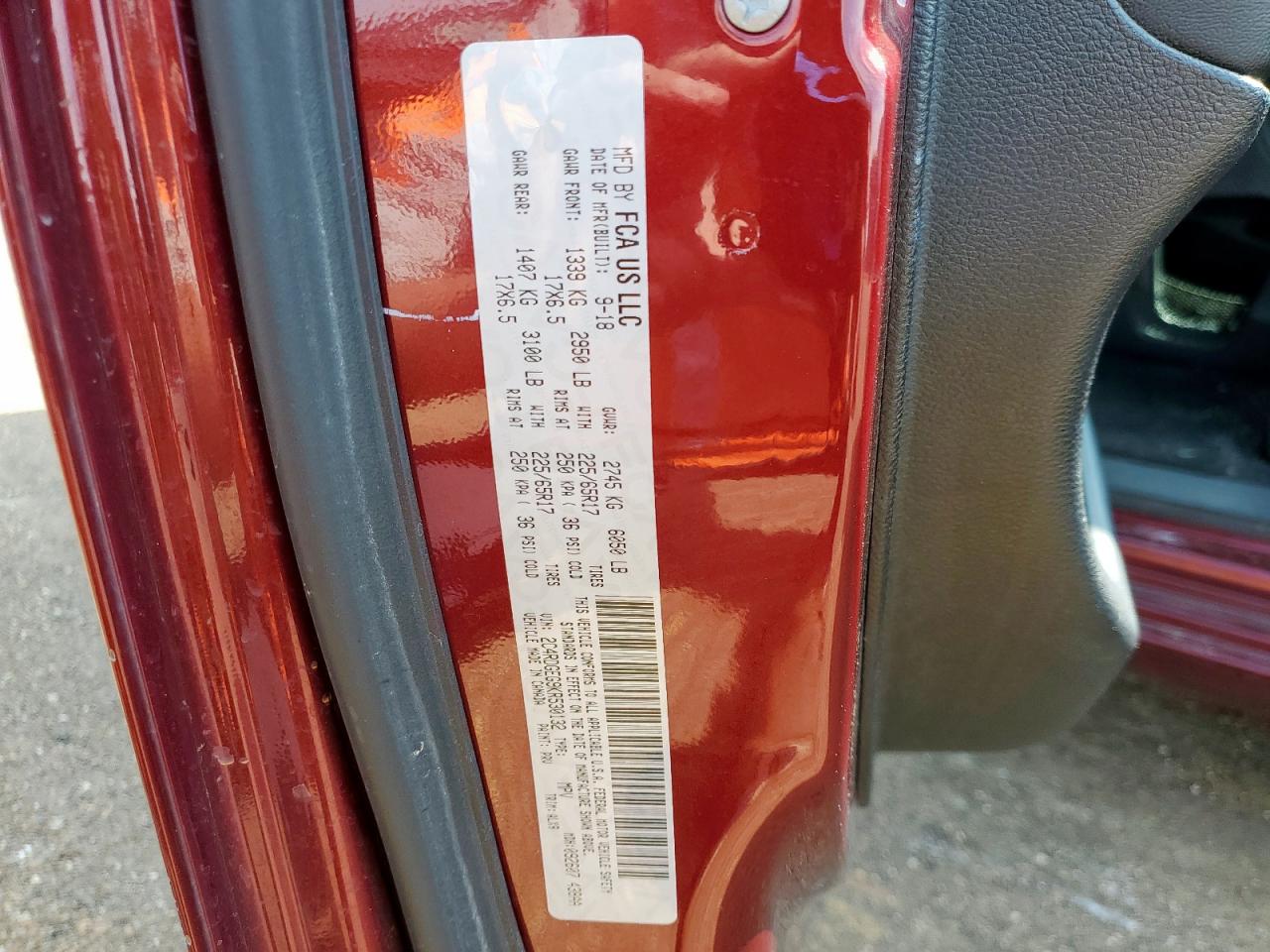 2019 Dodge Grand Caravan Gt VIN: 2C4RDGEG9KR530132 Lot: 81958155