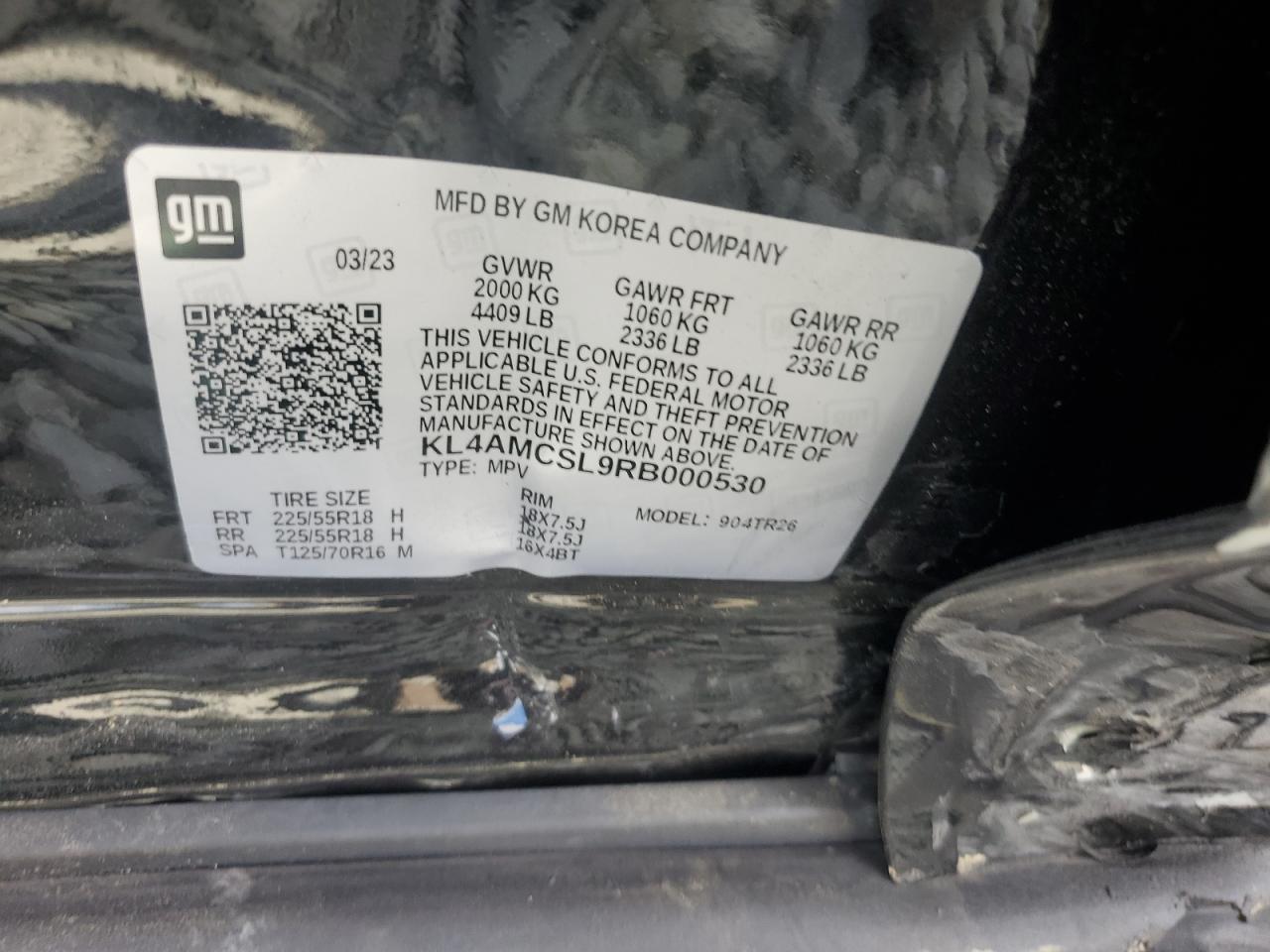 2024 Buick Encore Gx Preferred VIN: KL4AMCSL9RB000530 Lot: 82082975