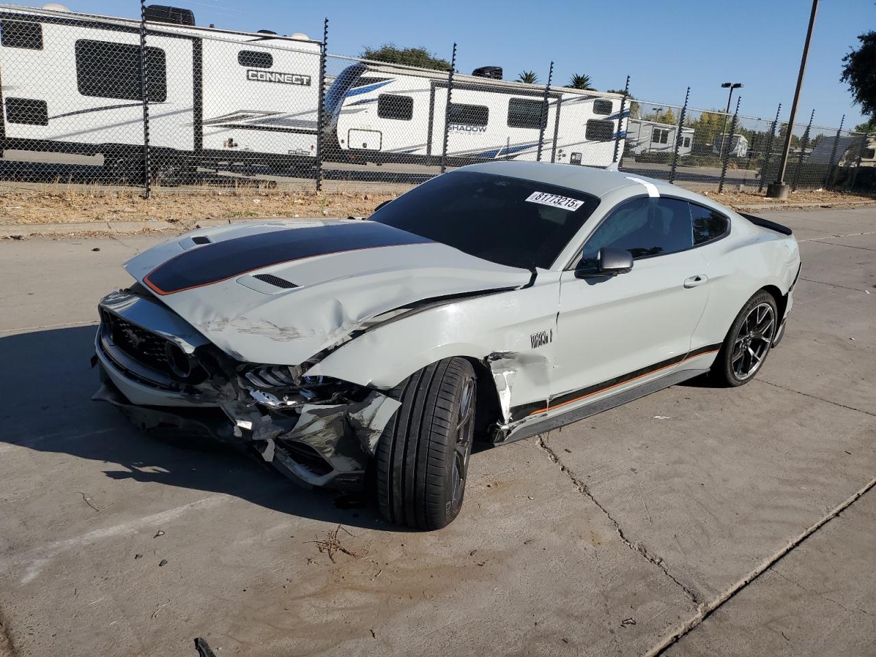 2021 Ford Mustang Mach I grey null gasoline 1FA6P8R03M5555823 photo #1