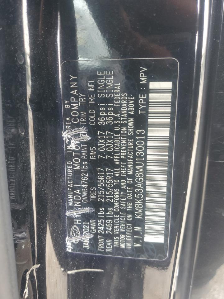 2021 Hyundai Kona Ultimate VIN: KM8K53AG8MU130013 Lot: 81072285