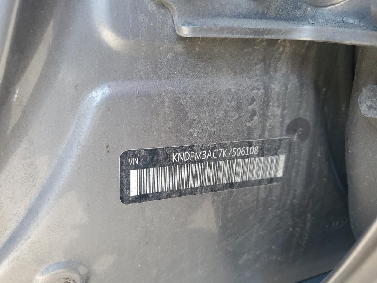 2019 Kia Sportage Lx VIN: KNDPM3AC7K7506108 Lot: 80108535