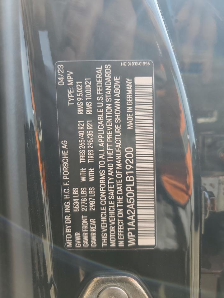 2023 Porsche Macan Base VIN: WP1AA2A50PLB19200 Lot: 80897045