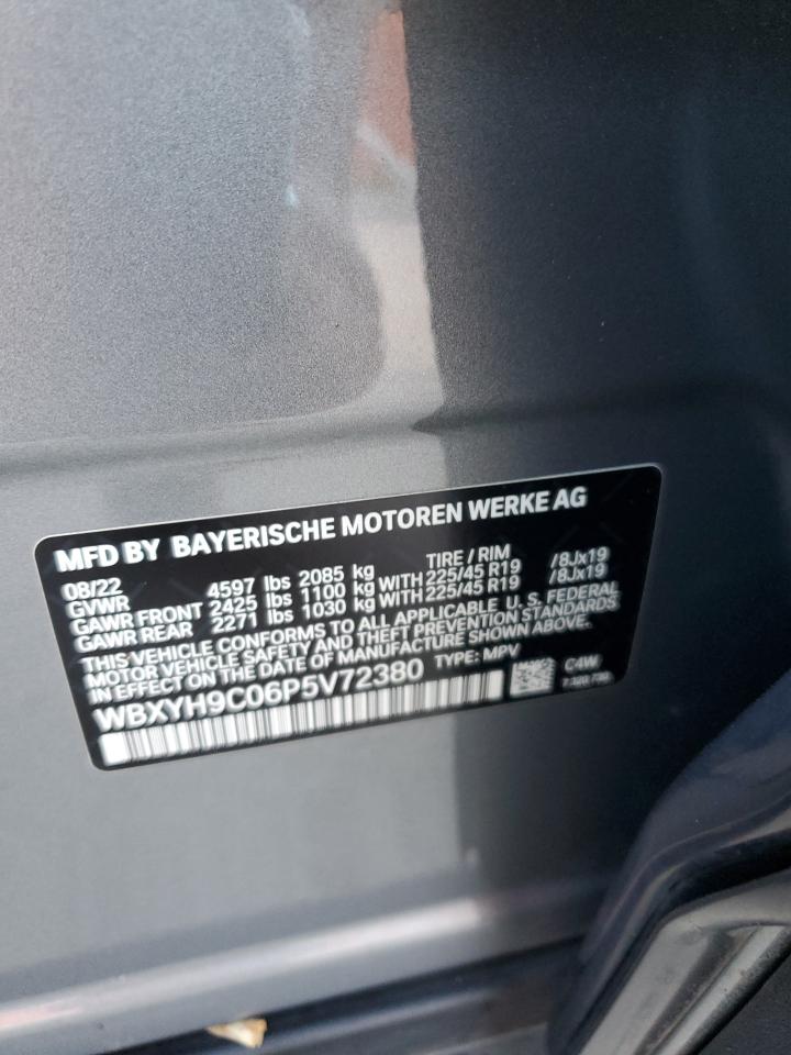 2023 BMW X2 Sdrive28I VIN: WBXYH9C06P5V72380 Lot: 82039025