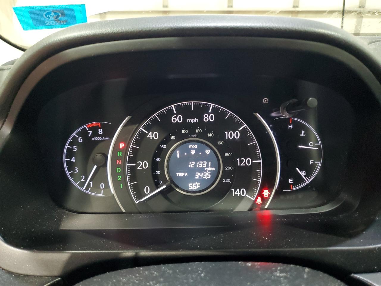 2012 Honda Cr-V Lx VIN: 2HKRM4H37CH619896 Lot: 80855245