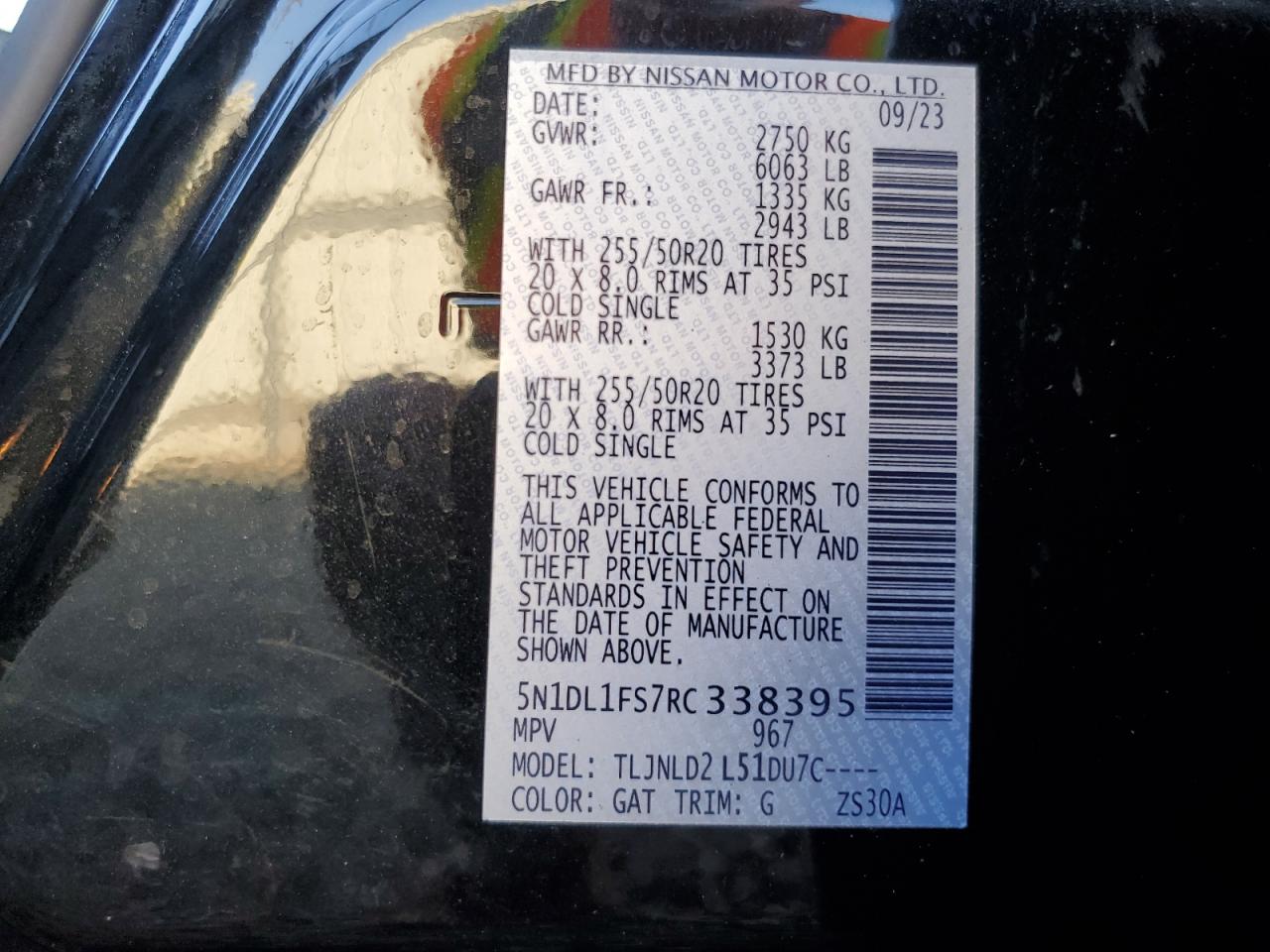 2024 Infiniti Qx60 Luxe VIN: 5N1DL1FS7RC338395 Lot: 81375215