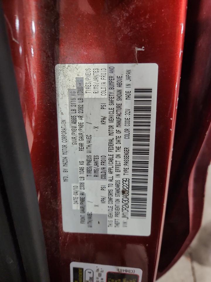 2010 Mazda 5 VIN: JM1CR2W30A0382239 Lot: 72006085