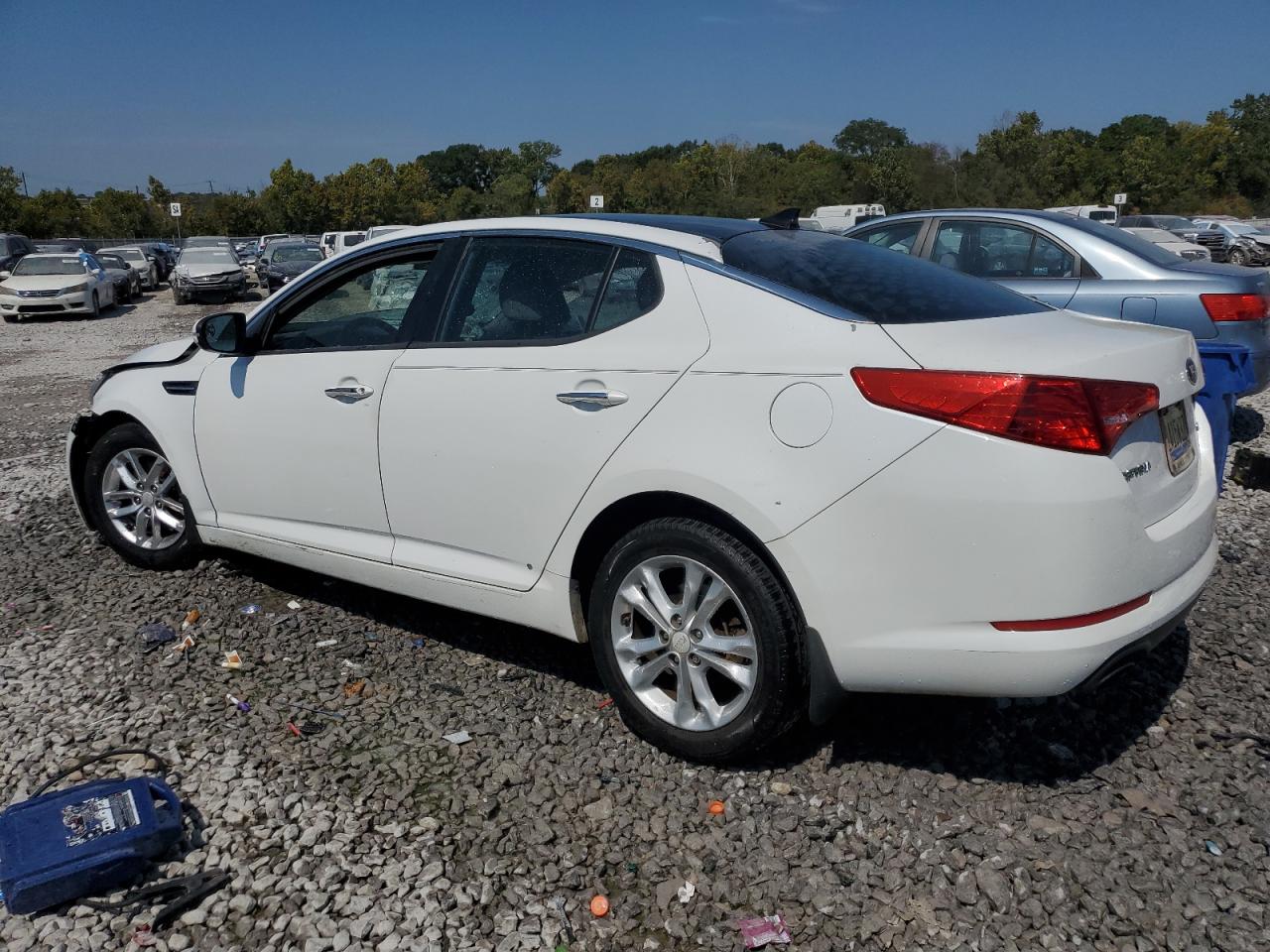 2013 Kia Optima Ex white null gas 5XXGN4A72DG105596 photo #3