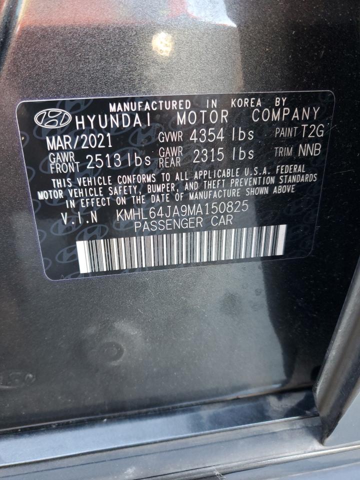 2021 Hyundai Sonata Sel VIN: KMHL64JA9MA150825 Lot: 80218295