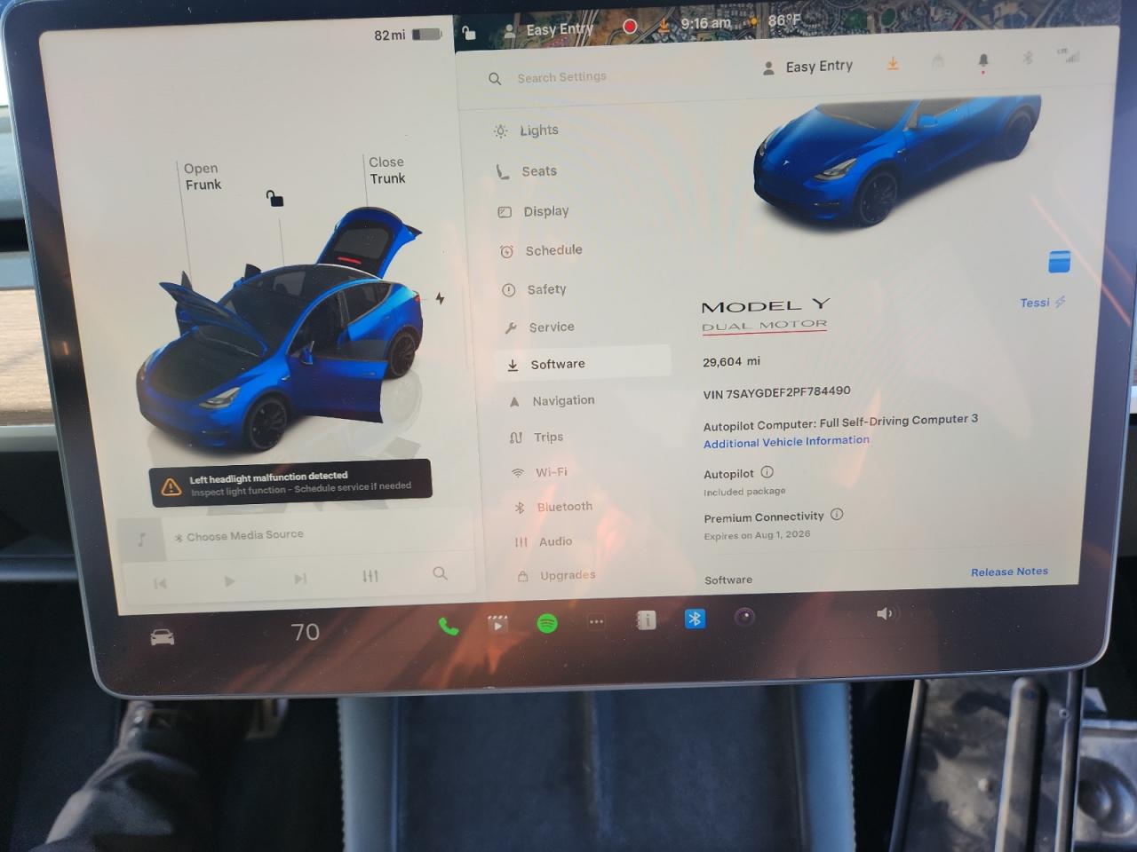 2023 Tesla Model Y VIN: 7SAYGDEF2PF784490 Lot: 80761225