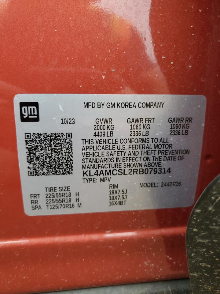 2024 Buick Encore Gx Preferred VIN: KL4AMCSL2RB079314 Lot: 81252925