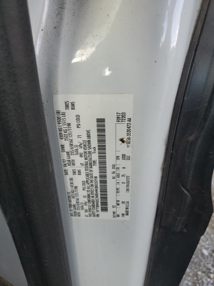 2017 Ford Transit T-350 VIN: 1FTBW2CM5HKB03318 Lot: 81048795