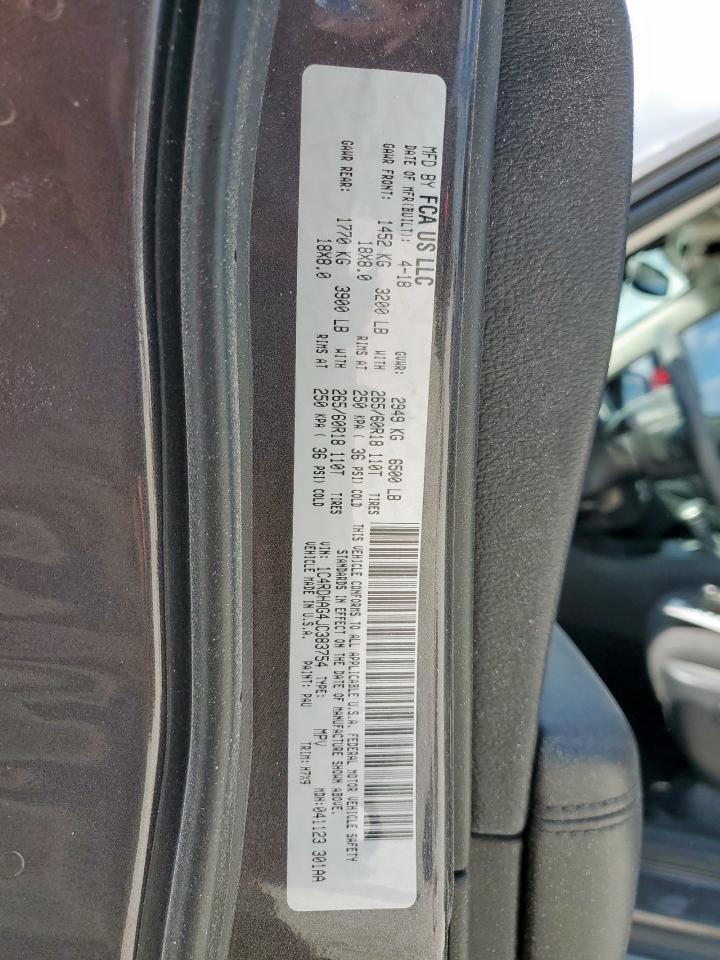 2018 Dodge Durango Sxt VIN: 1C4RDHAG4JC383754 Lot: 81713925