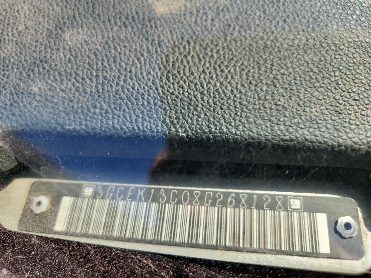 2008 Chevrolet Silverado K1500 VIN: 3GCEK13C08G268128 Lot: 80014265