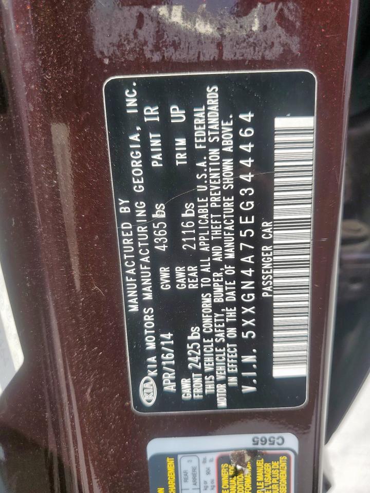 2014 Kia Optima Ex VIN: 5XXGN4A75EG344464 Lot: 71611405