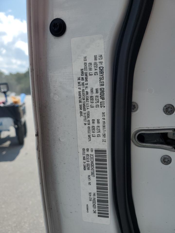 2012 Chrysler 300 VIN: 2C3CCAAG8CH273827 Lot: 84241145