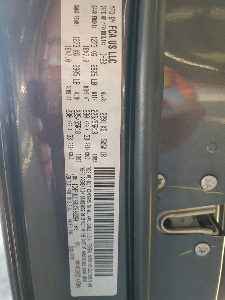 2020 Jeep Cherokee Latitude Plus VIN: 1C4PJLLB8LD602264 Lot: 81807695