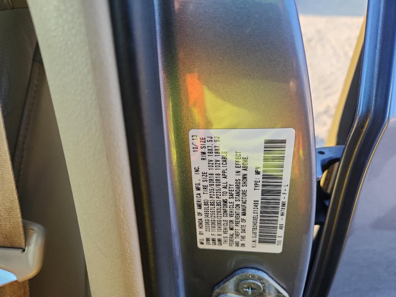 2014 Acura Rdx Technology VIN: 5J8TB3H5XEL010499 Lot: 81196005