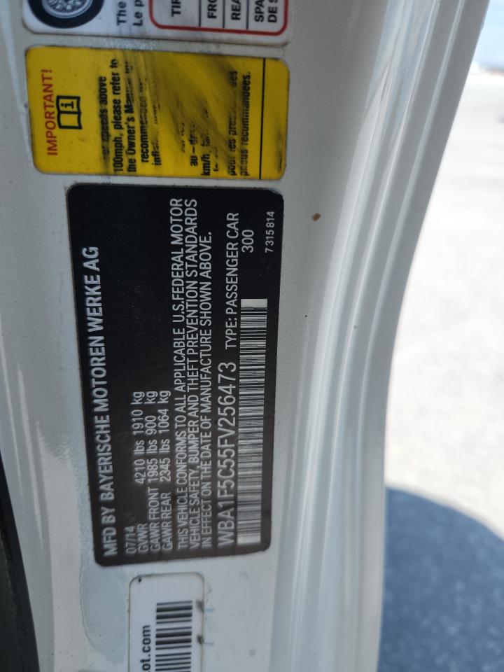 2015 BMW 228 I VIN: WBA1F5C55FV256473 Lot: 80209295